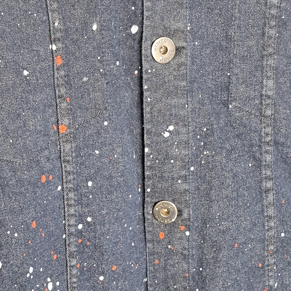 Jewel House Frosted Denim Jean Jacket 4X Paint Splatter Brand New With Tags - Picture 4 of 14
